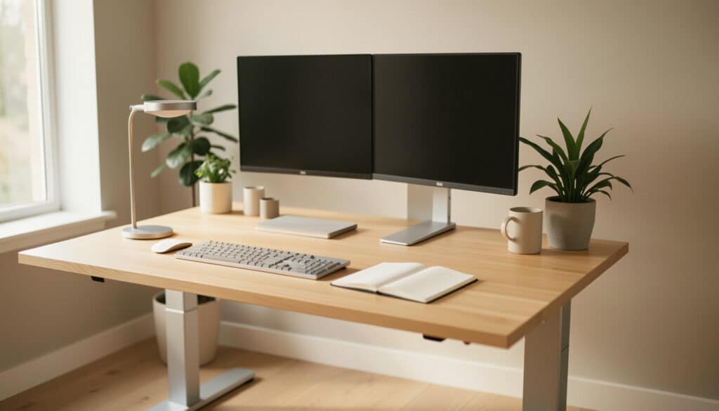 Image mise en avant pour Quels critères comparer avant d’acheter un bureau motorisé